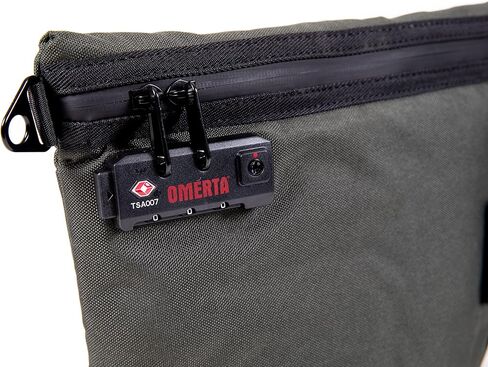 DIME BAGS Omerta Collector with Lock | Carbon Filter Pouch | Internal Organization and TSA-Approved 3-Digit Combination Lock (12 Inch, Camo) in Saudi Arabia