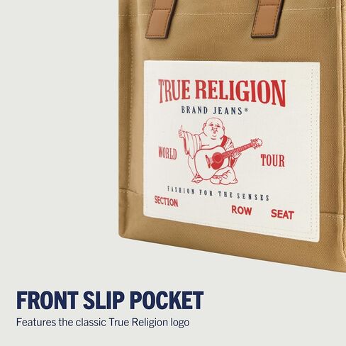 True Religion Tote, Women's Medium Travel Shoulder Bag with Adjustable Strap in Saudi Arabia