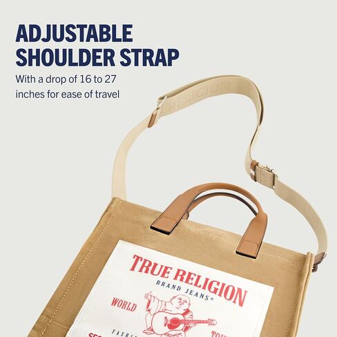 True Religion Tote, Women's Medium Travel Shoulder Bag with Adjustable Strap in Saudi Arabia