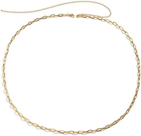 Waist Beads Body Chains for Women Sexy,18k Gold Plated Paperclip Herringbone Butterfly Rhinestone Belly Chain Jewelry for Women Beach Jewelry Bikini Body Chain in Kuwait