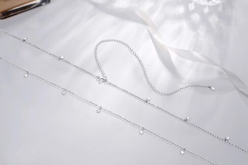 S925 الفضة الاسترليني حزام الخصر مثير البطن سلسلة قابل للتعديل سحر الجسم سلسلة مجوهرات in Kuwait