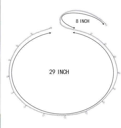 S925 الفضة الاسترليني حزام الخصر مثير البطن سلسلة قابل للتعديل سحر الجسم سلسلة مجوهرات in Kuwait