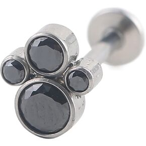 ShineYingTi 16g Titanium Labret Studs 16G Cat Palm Lip Piercing Internally Threaded Medusa Ring Cartilage Monroe Helix Piercing Jewelry in Saudi Arabia