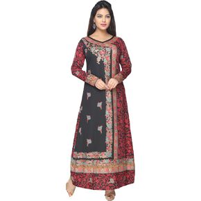 Maple Clothing Printed Women's Long Sleeve Kaftans Abayas Maxi Dresses in Kuwait