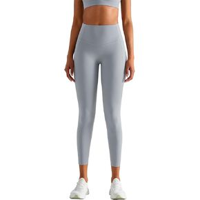 altiland No Front Seam Workout Leggings for Women with Pockets, Tummy Control Yoga Pants, Athletic Gym Squat Proof Capris