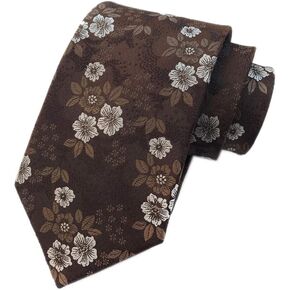 Men's Floral Pattern Ties Cravat Jacquard Luxury Wedding Neckties for Groomsmen