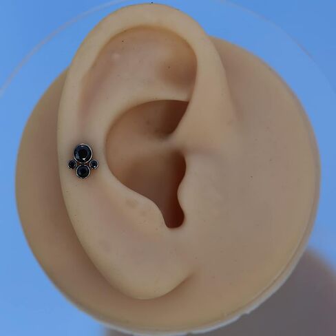 ShineYingTi 16g Titanium Labret Studs 16G Cat Palm Lip Piercing Internally Threaded Medusa Ring Cartilage Monroe Helix Piercing Jewelry in Saudi Arabia