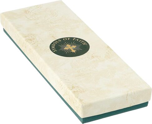 Symbols of Faith "Inspirations" 14k Gold-Dipped Blue Bead Windows to Heaven Rosary Crucifix Charm Bracelet, 7" in Kuwait