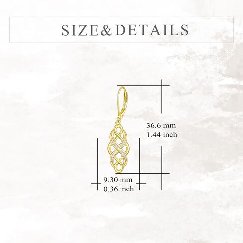 YFN Gold Celtic Earrings Jewelry Jewelry Set for Women Irish Celtic Knot Opal Pendant Necklace Sterling Silver Infinity Love Jewelry in Saudi Arabia