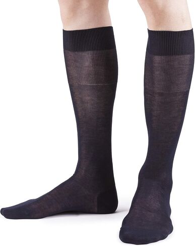 Ciocca 100% Filo Scozia Cotton Knee High Dress Men's Socks - 5 Pairs - Made in Italy in Kuwait