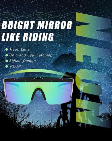 Kanayu 12 Pairs Neon Retro Semi Rimless Sunglasses 80s 90s Sunglasses Goggle Style Retro Rave Shades Glasses Sports Sunglasses for Men Women Adult Youth Teens in Saudi Arabia