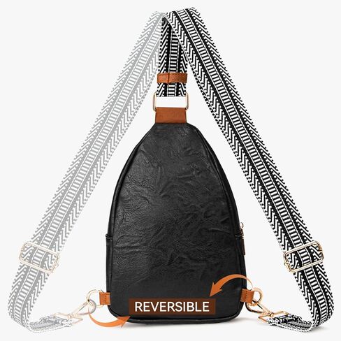 حقيبة كتف صغيرة من أبومي، حقائب كروس للنساء، حقيبة صدر عصرية متعددة الاستخدامات من الجلد، حقيبة صدر للسفر والاستخدام اليومي in Kuwait