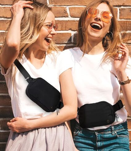 محفظة معصم صغيرة بسحاب حول الجسم من Mum's Memory للنساء وحقيبة معصم مزدوجة وحقائب فاني للنساء والرجال، حزمة فاني كروس in Kuwait