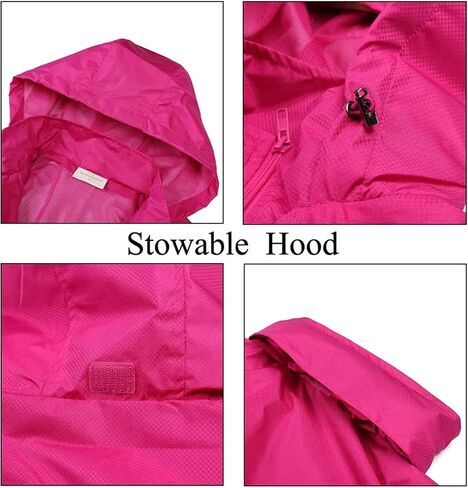 Okapi CD Women's Hooded Raincoat Lightweight Raincoat Travel Raincoat with Pockets everyday wearable in Saudi Arabia