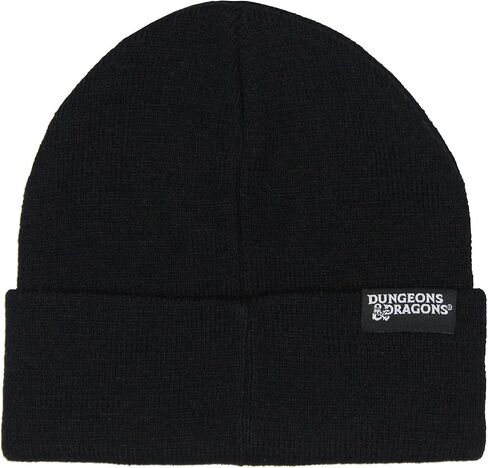 Dungeons and Dragons Beanie d20 Dice Cuff Kit Beanie Hat Skull Cap Black in Saudi Arabia