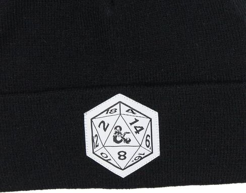 Dungeons and Dragons Beanie d20 Dice Cuff Kit Beanie Hat Skull Cap Black in Saudi Arabia