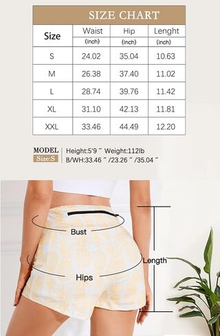 Qpmmber Women High Waist Gym Yoga Shorts Pineapple Workout Biker Running Sports Short Pants Medium in Saudi Arabia