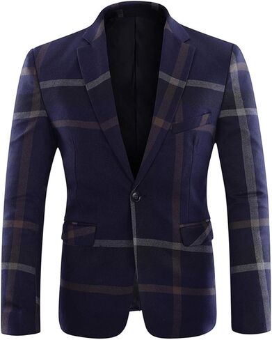 طقم بدلة رجالي منقوش من YFFUSHI مكون من قطعتين سترة وسروال بدلة تكس in Kuwait