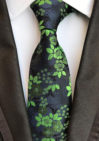 Men's Floral Pattern Ties Cravat Jacquard Luxury Wedding Neckties for Groomsmen in Kuwait