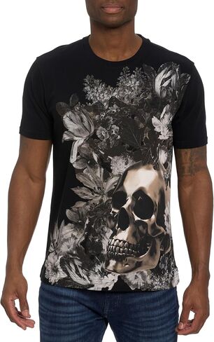 Robert Graham mens 24k Skull Short Sleeve Knit T-shirt 24k Skull Short Sleeve Knit T-shirt in Saudi Arabia