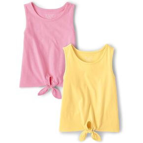 The Children's Place Baby Girls' and Toddler Tie Front Tank Tops