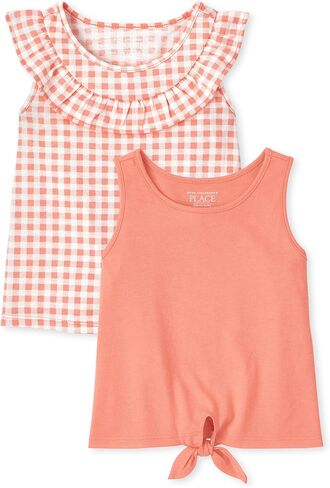 The Children's Place Baby Girls' and Toddler Tie Front Tank Tops in Saudi Arabia