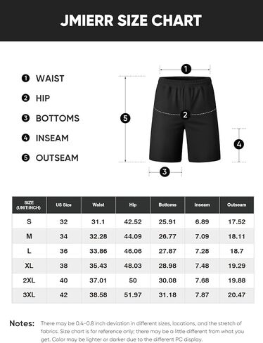 JMIERR Men's 7" Linerless Athletic Shorts Quick Dry Lightweight Workout Gym Shorts with Pockets in Kuwait