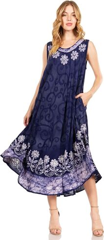 فستان Sakkas Starlight Second Caftan بدون أكمام/غطاء للشاطئ للسيدات بصبغة ربطة عنق in Saudi Arabia