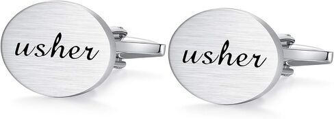 HONEY BEAR Oval Wedding Cufflinks for Mens Shirt Marriage with Gift Box in Saudi Arabia