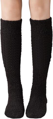 جوارب طويلة للركبة للنساء والفتيات من الصوف المرجاني السميك الدافئ الناعم للشتاء in Kuwait