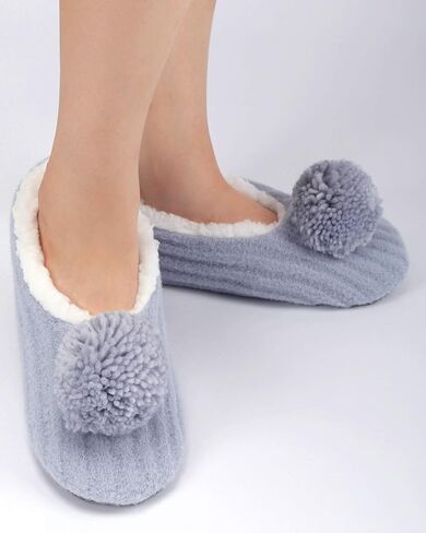 جوارب شبشب من باندا بروس للنساء، جوارب شبشب نسائية غامضة، شباشب منزلية ناعمة ودافئة in Kuwait