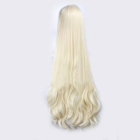 (Light Blonde) - Angelaicos Women's Braids Prestyled Party Costume Cosplay Wigs Long Light Blonde in Kuwait