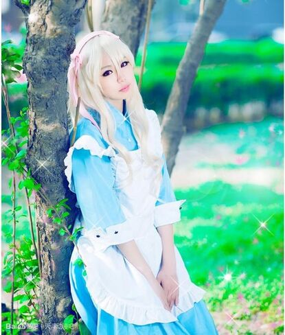 (Light Blonde) - Angelaicos Women's Braids Prestyled Party Costume Cosplay Wigs Long Light Blonde in Kuwait