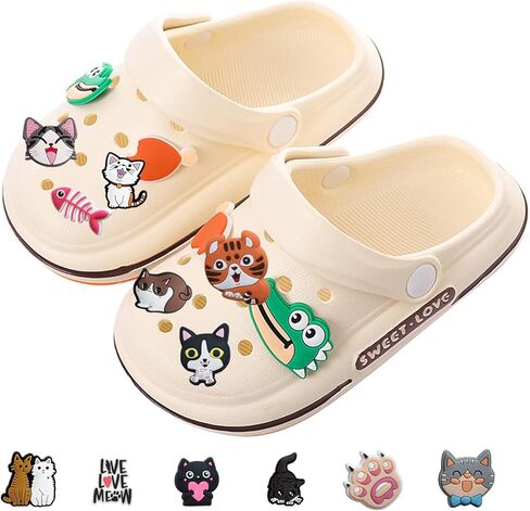 20 قطعة من تعليقات احذية القطط اللطيفة غير المتكررة على شكل قطة كرتونية على شكل قطة حيوانات اليفة، زينة احذية من بلاستيك PVC لتزيين الاحذية وسوار المعصم والقباقيب والصنادل للاطفال والبالغين in Kuwait