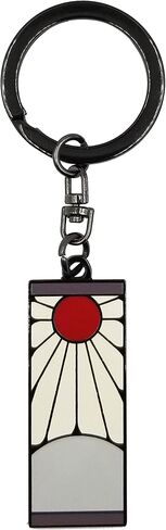 ABYSTYLE Demon Slayer Kimetsu No Yaiba Tanjiro Kamado's Hanafuda Earring Metal Keychain Anime Manga Accessories Merch Gift in Saudi Arabia
