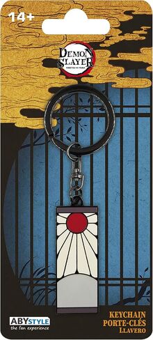 ABYSTYLE Demon Slayer Kimetsu No Yaiba Tanjiro Kamado's Hanafuda Earring Metal Keychain Anime Manga Accessories Merch Gift in Saudi Arabia