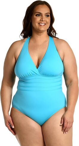 La Blanca Women's Island Goddess Shoulder One Piece Swimsuit in Saudi Arabia