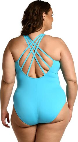 La Blanca Women's Island Goddess Shoulder One Piece Swimsuit in Saudi Arabia