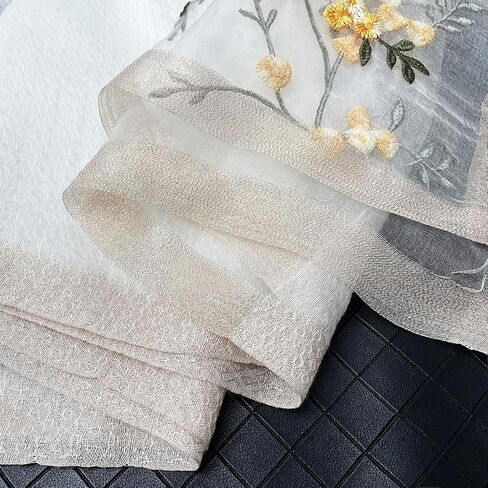 VENVSBEE شالات وأغطية الباشمينا النسائية لفستان السهرة وشاح حريري مطرز كبير شالات شفافة لتغطية الصيف والخريف in Kuwait