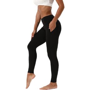 Kaleilo Women's Yoga Leggings with Pockets High Waist Athletic Running Workout Full Length Compression Yoga Pants