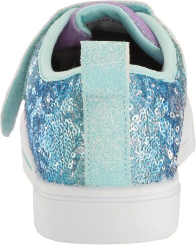 Skechers Kids Girls Twinkle Sparks-Sequin Flash Sneaker, Light Blue/Multi, 8 Toddler in Saudi Arabia