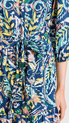Shoshanna Women's Sunny Printed V-Neck Midi Dress in Saudi Arabia