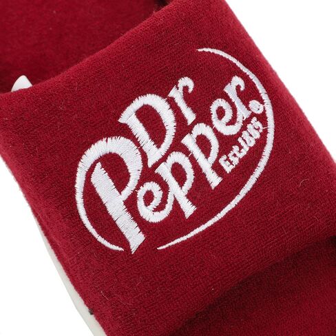شبشب Bioworld Dr Pepper Always One Of A Kind للرجال باللون الأحمر - صغير in Saudi Arabia