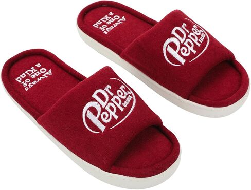 شبشب Bioworld Dr Pepper Always One Of A Kind للرجال باللون الأحمر - صغير in Saudi Arabia
