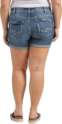 Silver Jeans Co. Women's Plus Size Britt Low Rise Curvy Fit Short in Saudi Arabia