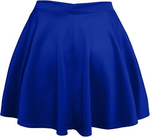 NE PEOPLE Women’s Skater Skirt – Stretch Elastic Waist Casual Mini Flared Swing Pleated Skirts Made in USA S-3XL in Saudi Arabia