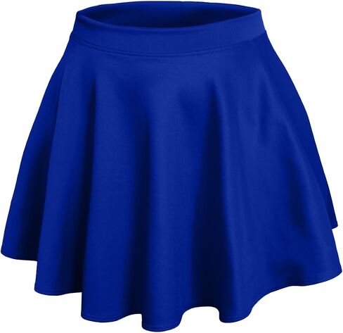 NE PEOPLE Women’s Skater Skirt – Stretch Elastic Waist Casual Mini Flared Swing Pleated Skirts Made in USA S-3XL in Saudi Arabia