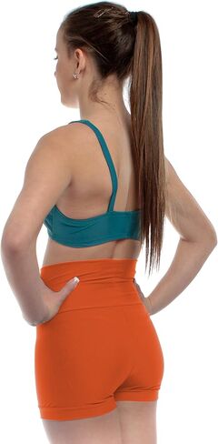 B Dancewear Womens High Waisted Dance Shorts Adult Sizes in Saudi Arabia