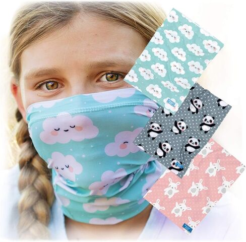 أقنعة الوجه Tub Cubby Bandanna للأطفال - 3 عبوات - للوالدين in Kuwait