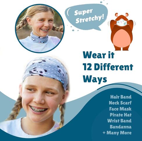 أقنعة الوجه Tub Cubby Bandanna للأطفال - 3 عبوات - للوالدين in Kuwait